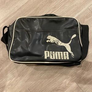 Puma messenger bag - Dark Grey/Black - 15 inch x 11 inch x 5 inch